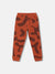 Blue Giraffe Boys Rust Printed Straight Fit Joggers Style Sweatpant