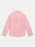 Blue Giraffe Boys Pink Solid Spread Collar Full Sleeves Shirt