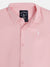 Blue Giraffe Boys Pink Solid Spread Collar Full Sleeves Shirt