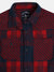 Blue Giraffe Boys Red Checked Spread Collar Full Sleeves Shirt