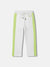 Blue Giraffe Girls White Color-Blocked Regular Fit Sweatpant