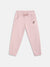 Blue Giraffe Girls Pink Solid Regular Fit Joggers Style Sweatpant