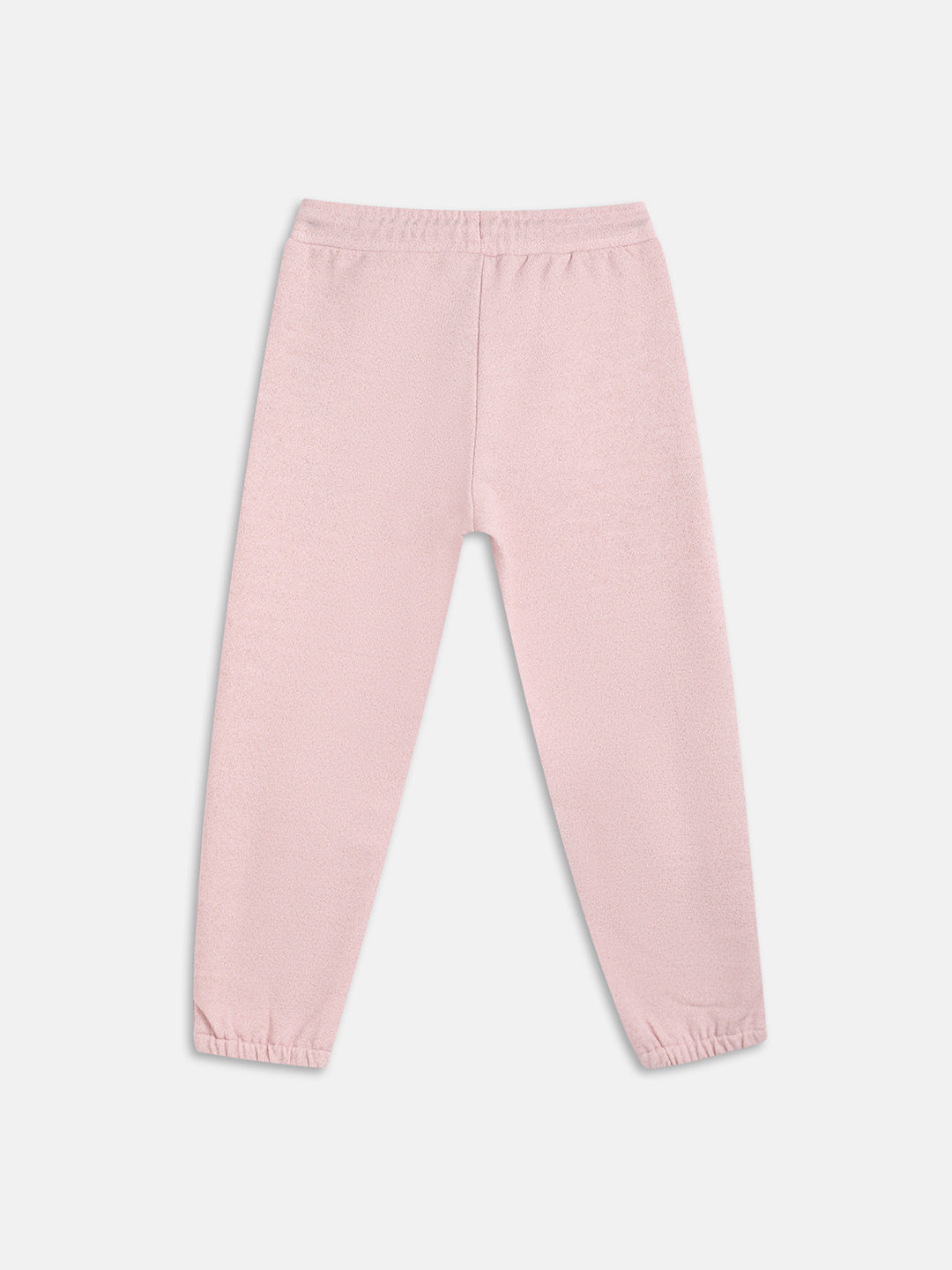 Blue Giraffe Girls Pink Solid Regular Fit Joggers Style Sweatpant