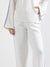 Elle Women White Solid Relaxed Fit Sweatpant