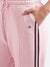 Elle Women Pink Solid Relaxed Fit Sweatpant