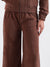 Elle Women Brown Solid Relaxed Fit Sweatpant