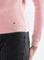 Elle Women Pink Solid Round Neck Full Sleeves Pullover Style Sweater