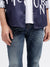 Iconic Men Blue Solid Slim Tapered Fit Mid-Rise Jeans