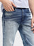 Iconic Men Blue Solid Bootcut Fit Mid-Rise Jeans