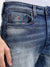 Iconic Men Blue Solid Bootcut Fit Mid-Rise Jeans