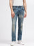 Iconic Men Blue Washed Slim Fit Mid-Rise Jeans