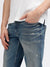 Iconic Men Blue Washed Slim Fit Mid-Rise Jeans