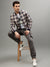 Iconic Men Multicolor Checked Mandarin Collar Full Sleeves Jacket