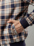 Iconic Men Multicolor Checked Mandarin Collar Full Sleeves Jacket