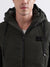 Iconic Men Green Solid Hooded Full Sleeves Puffer Jacket