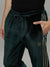 Iconic Men Green Solid Regular Fit Mid-Rise Trackpant