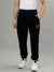 Iconic Men Navy Blue Solid Regular Fit Mid-Rise Trackpant