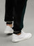 Iconic Men Black Solid Regular Fit Mid-Rise Trackpant