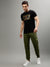 Iconic Men Green Solid Regular Fit Mid-Rise Trackpant