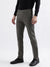 Iconic Men Green Solid Slim Fit Mid-Rise Trouser