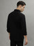 Iconic Men Black Solid Spread Collar Full Sleeves Shirt