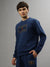 Iconic Men Black Solid Round Neck Full Sleeves Sweatshirt