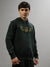 Iconic Men Green Solid Hooded Full Sleeves Sweatshirt