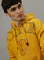 Iconic Men Mustard Solid Round Neck Full Sleeves Sweatshirt