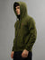 Iconic Men Green Solid Round Neck Full Sleeves Sweatshirt