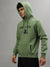 Iconic Men Green Solid Round Neck Full Sleeves Sweatshirt