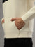 Iconic Men Cream Solid Round Neck Full Sleeves Sweatshirt