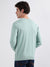 Iconic Men Green Solid Round Neck Full Sleeves Pullover Style Sweater