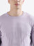 Iconic Men Purple Solid Round Neck Full Sleeves Sweater