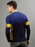 Iconic Men Multicolor Colorblocked Round Neck Full Sleeves Sweater