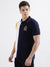 Iconic Men Multicolor Colorblocked Polo Collar Short Sleeves T-Shirt