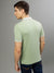 Iconic Men Green Solid Polo Collar Short Sleeves T-Shirt