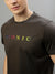 Iconic Men Black Solid Round Neck Short Sleeves T-Shirt