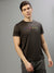 Iconic Men Black Solid Round Neck Short Sleeves T-Shirt