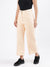 Iconic Women Orange Solid Flared Mid-Rise Jeans