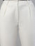 Iconic Women White Solid Regular Fit Mid-Rise Trouser