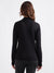 Iconic Women Black Solid High Neck Full Sleeves Sweater