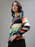 Iconic Women Multicolor Printed Spread Collar Full Sleeves Shirt