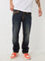 True Religion Super T Ricky Straight Fit Blue Mid-Rise Solid Jeans