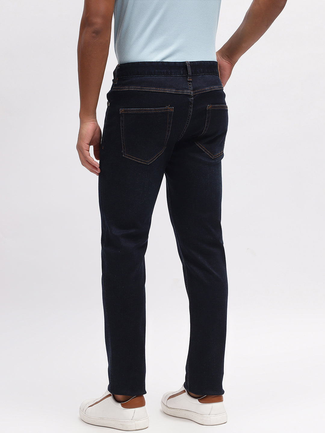 Lindbergh Men Blue Solid Tapered Fit Jeans