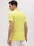 Lindbergh Men Yellow Printed Round Neck Short Sleeves T-shirt