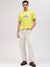 Lindbergh Men Yellow Printed Round Neck Short Sleeves T-shirt