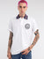 Just Cavalli White Fashion Printed Regular Fit Polo T-Shirt