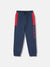 Blue Giraffe Boys Navy Blue Solid Joggers Fit Mid-Rise Joggers Style Trackpant