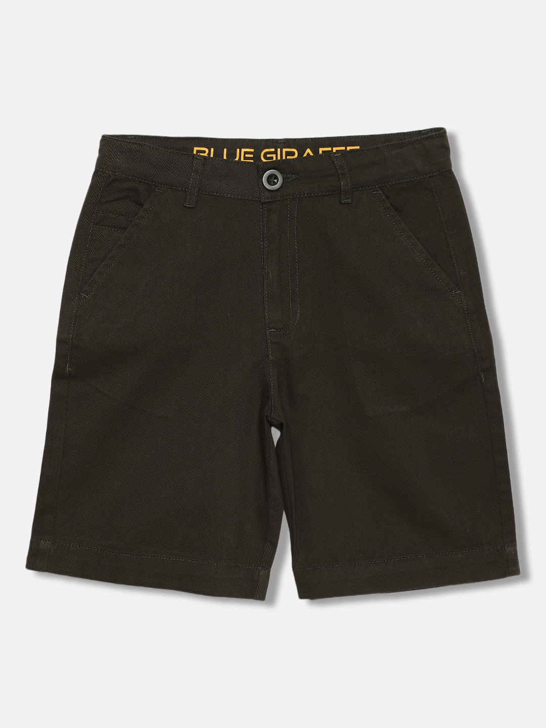 Blue Giraffe Boys Solid Regular Fit Shorts