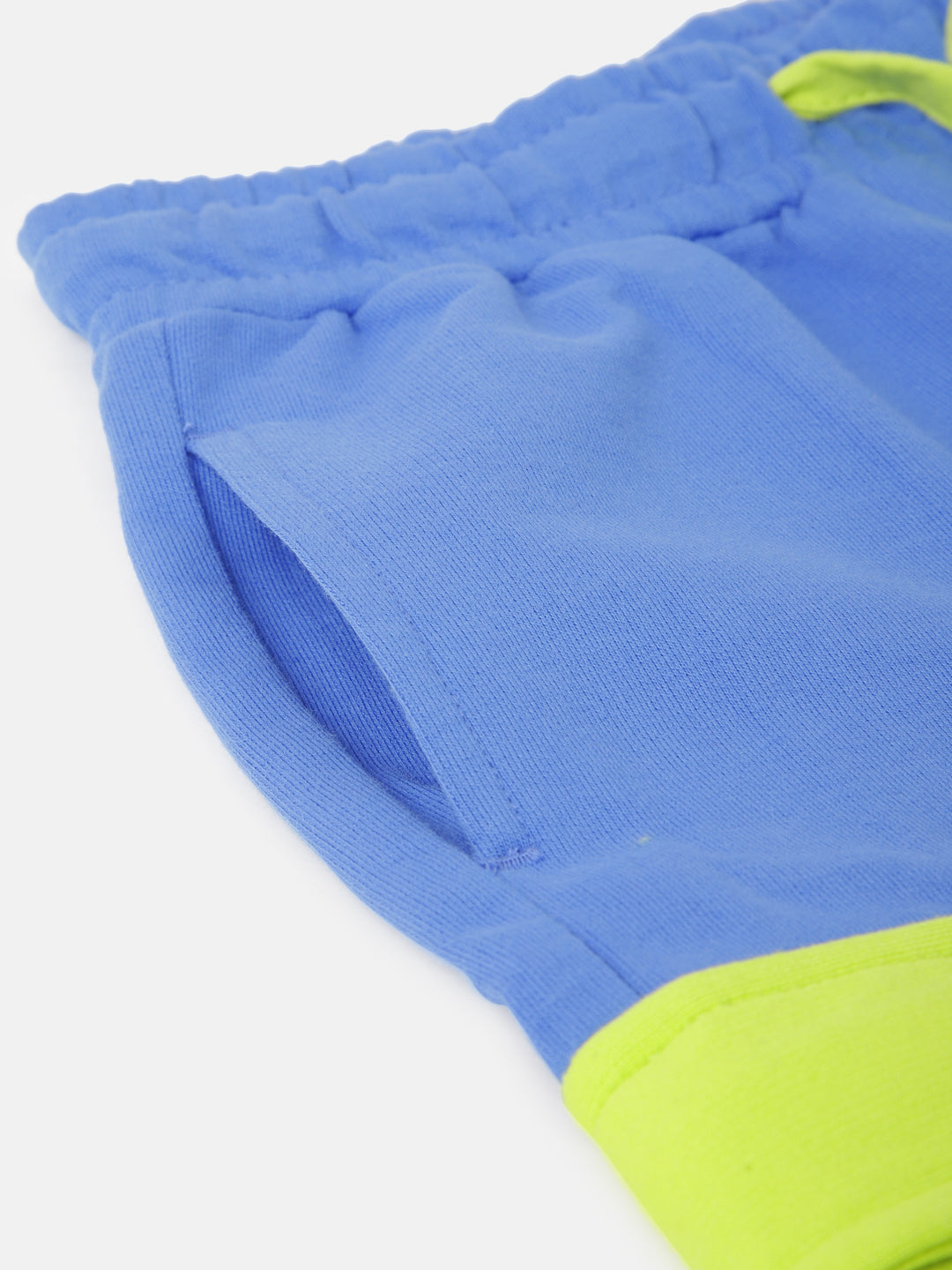 Blue Giraffe Boys Blue Solid Regular Fit Shorts